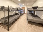 5th Bedroom with 4 Twin Bunk beds